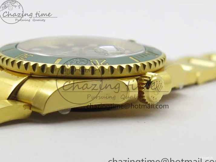 Wrapped YG 116610 Wrapped A2836 Edition ROF Submariner LV YG Green Bracelet on Best Dial 0422